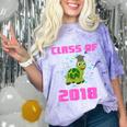 Class Of 2018 Turtle Shirt Graduation Kids Comfort Color Blast T-Shirt Amethyst