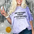 Class Of 2019 4 Year Sentence Graduation High School Comfort Color Blast T-Shirt Amethyst