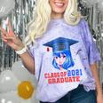 Class Of 2021 Graduate Kawaii Anime Girl School Graduation Comfort Color Blast T-Shirt Amethyst
