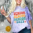 Class Of 2023 Senior 2023 Graduation Retro Seniors Comfort Color Blast T-Shirt Amethyst