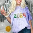 Class Of 2024 College High School Graduation Comfort Color Blast T-Shirt Amethyst