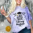 Class Of 2024 Culinary Graduate Culinary Chef Graduation Comfort Color Blast T-Shirt Amethyst
