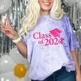Class Of 2024 Pink For Girls And Women Graduation Comfort Color Blast T-Shirt Amethyst