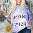 Class Of 2024 Proud Mom Of Senior Class 24 Graduation Comfort Color Blast T-Shirt Amethyst