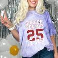 Class Of 2025 Senior 2025 Graduation 2025 Soccer Comfort Color Blast T-Shirt Amethyst