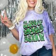 Class Of 2025 Senior Green Student Graduation Comfort Color Blast T-Shirt Amethyst