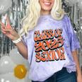 Class Of 2025 Senior Orange And Student Graduation Comfort Color Blast T-Shirt Amethyst