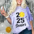 Class Of 2025 Softball Senior Graduation Graduate Women Comfort Color Blast T-Shirt Amethyst