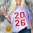Class Of 2026 Graduation Red With Varsity Letters Comfort Color Blast T-Shirt Amethyst