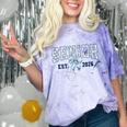 Class Of 2026 Senior 26 Coquette Bow Toile Preppy Graduation Comfort Color Blast T-Shirt Amethyst