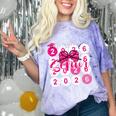 Class Of 2026 Senior Coquette Pink Bow Graduation Family Premium Tri-Blend Comfort Color Blast T-Shirt Amethyst