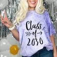Class Of 2030 Graduation Kindergarten Seniors Comfort Color Blast T-Shirt Amethyst