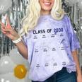 Class Of 2030 Graduation T-Shirt With Space For Handprints Comfort Color Blast T-Shirt Amethyst