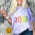 Class Of 2031 Kindergarten Graduation Back To School T-Shirt Comfort Color Blast T-Shirt Amethyst