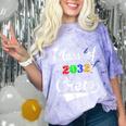 Class Of 2032 Kindergarten Back To School Graduation Comfort Color Blast T-Shirt Amethyst