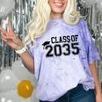Class Of 2035 First Day Of School Graduation Comfort Color Blast T-Shirt Amethyst