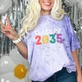 Class Of 2035 Graduation Check List Comfort Color Blast T-Shirt Amethyst