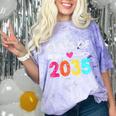 Class Of 2035 Kindergarten Pre K Grow With Me Graduation Comfort Color Blast T-Shirt Amethyst