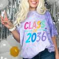 Class Of 2036 First Day Kindergarten Grow With Me Graduation Comfort Color Blast T-Shirt Amethyst