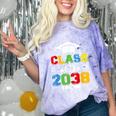 Class Of 2038 First Day Of School & Graduation 2038 Comfort Color Blast T-Shirt Amethyst
