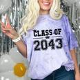 Class Of 2043 Grow With Me Graduation First Day Of School Comfort Color Blast T-Shirt Amethyst