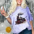 Classic Steam Train Enthusiasts Nostalgia For Train Lovers Comfort Color Blast T-Shirt Amethyst