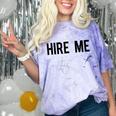 College Graduation Hire Me Comfort Color Blast T-Shirt Amethyst