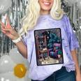 Color Graphic The Introvert Tarot Card Raglan Baseball Tee Comfort Color Blast T-Shirt Amethyst