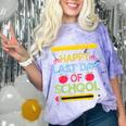 Cool Stylish Happy Last Day Of School Shirt Graduation Comfort Color Blast T-Shirt Amethyst
