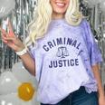 Criminal Justice Major College Graduate Graduation Comfort Color Blast T-Shirt Amethyst