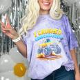 I Crushed Kindergarten Monster Truck Graduation Boys Kids Comfort Color Blast T-Shirt Amethyst