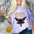 Cryptid Cryptozoology Mothman Introvert -Adults Butterfly Small Crew Neck Classic Fit Short Sleeve Polyester 100 Printed Blended Fabric Comfort Color Blast T-Shirt Amethyst