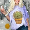 Cute Golden Barrel Cactus Introvert Distressed Comfort Color Blast T-Shirt Amethyst Cute Golden Barrel Cactus Introvert Distressed Comfort Color Blast T-Shirt Amethyst