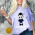 Cute Graduation Panda Class 2018 Comfort Color Blast T-Shirt Amethyst