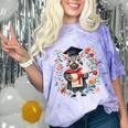 Cute Graduation Zebra Holding Diploma T Shirt Comfort Color Blast T-Shirt Amethyst