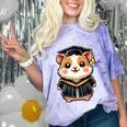Cute Hamster Graduation Comfort Color Blast T-Shirt Amethyst