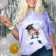Dabbing Graduation Boy 1st Grade Class Of 2021 Nailed It Comfort Color Blast T-Shirt Amethyst