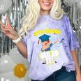 Dabbing Graduation Boy 8th Grade Class Of 2021 Comfort Color Blast T-Shirt Amethyst