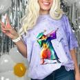 Dabbing Graduation Women Comfort Color Blast T-Shirt Amethyst