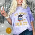 My Dad Did It Graduation My Dad Did It My Daddy Did It Comfort Color Blast T-Shirt Amethyst
