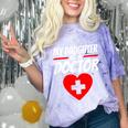 My Daughter Is A Doctor Shirt Proud Parents Graduation Comfort Color Blast T-Shirt Amethyst