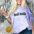 Dead Inside Saying Sarcasm Introvert Comfort Color Blast T-Shirt Amethyst Dead Inside Saying Sarcasm Introvert Comfort Color Blast T-Shirt Amethyst