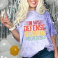 In My Defense i Was Left Unsupervised Introvert Comfort Color Blast T-Shirt Amethyst