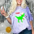 Dinosaur Rawr Diploma Grad Graduate Graduation Comfort Color Blast T-Shirt Amethyst