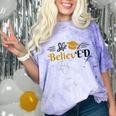 Doctor Of Education She BelievED EdD Graduation Comfort Color Blast T-Shirt Amethyst