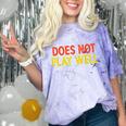 Does Not Play Well I Introvert Comfort Color Blast T-Shirt Amethyst Does Not Play Well I Introvert Comfort Color Blast T-Shirt Amethyst