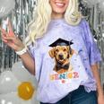 Dog Class Of 2024 Graduation Senior 2024 Men Women Girls Kids Comfort Color Blast T-Shirt Amethyst