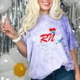 Earned It RN Nurse Graduation RN & LPN Nursing Comfort Color Blast T-Shirt Amethyst