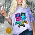 Eighties Console Controller Gaming Player Gadget Nostalgia Comfort Color Blast T-Shirt Amethyst