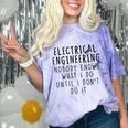 Electrical Engineering Tees Women's Electrical Engineer Modern Classic Casual Small Graduation T-Shirt Comfort Color Blast T-Shirt Amethyst